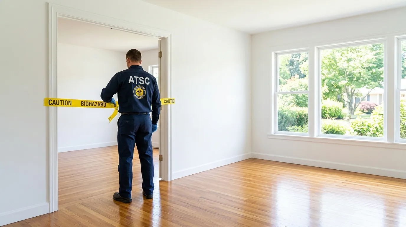 Certified biohazard cleanup crew performing Trauma Scene Cleanup in Egypt Lake-Leto